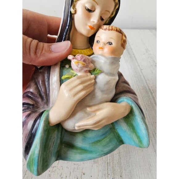 Goebel 401 1959 madonna Mary baby Jesus bust robson Germany vintage lady child i - Picture 6 of 8